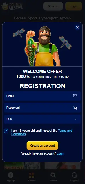 Golden Mister Casino Sign In