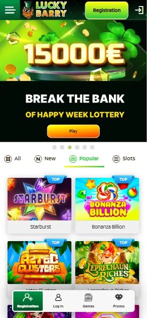 Lucky Barry Casino Home