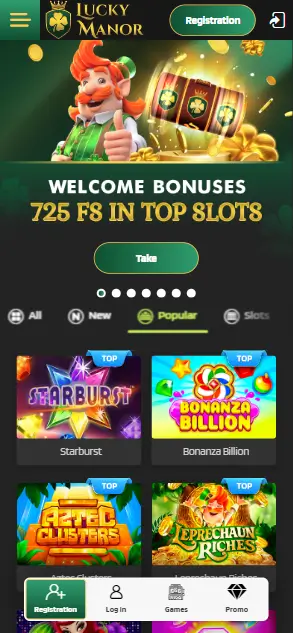 Lucky Manor Casino Home